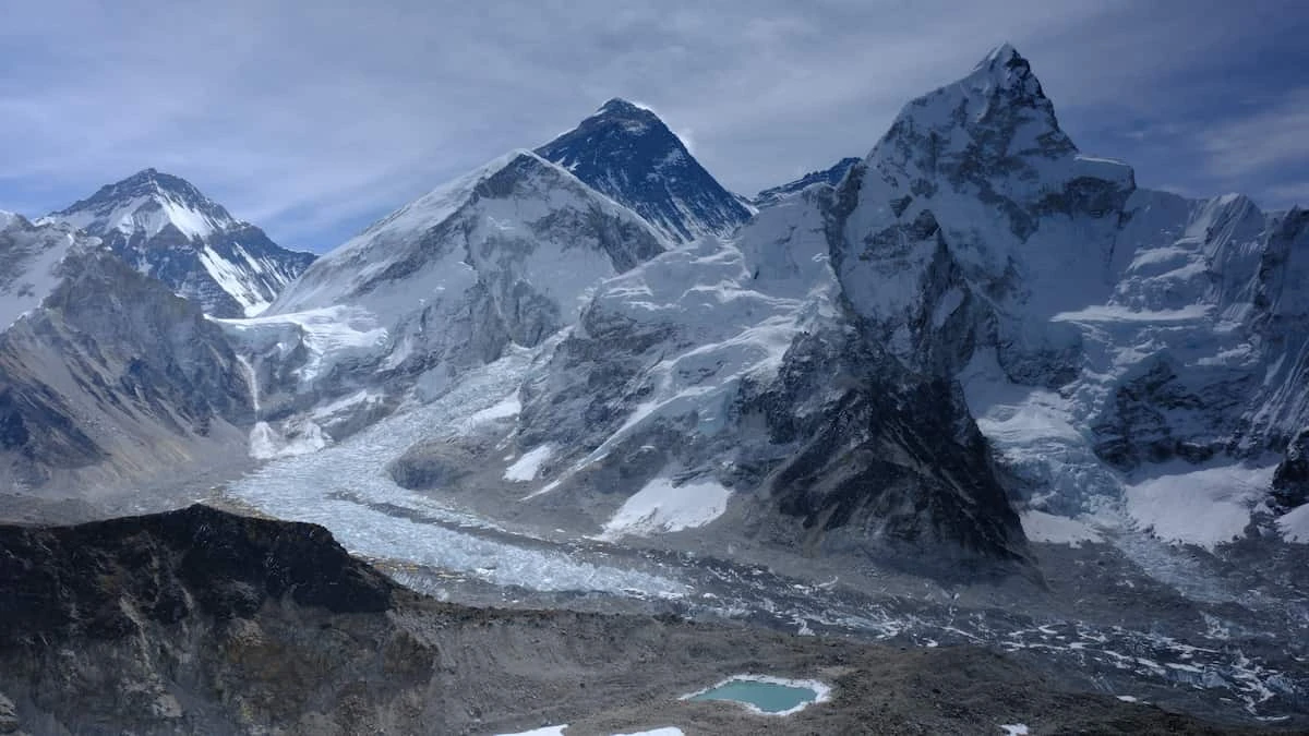 View of Everest, Nuptse and Lhotse from Kala Patthar in October