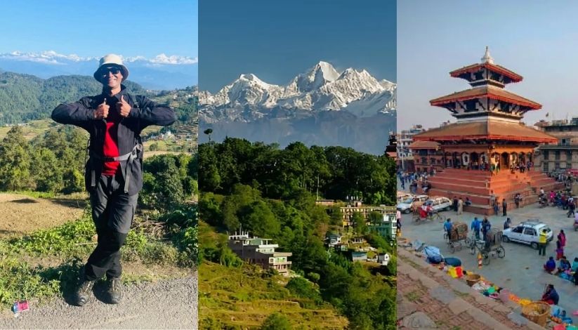 An image showing with a three-column grid of Kathmandu Cultural Trekking