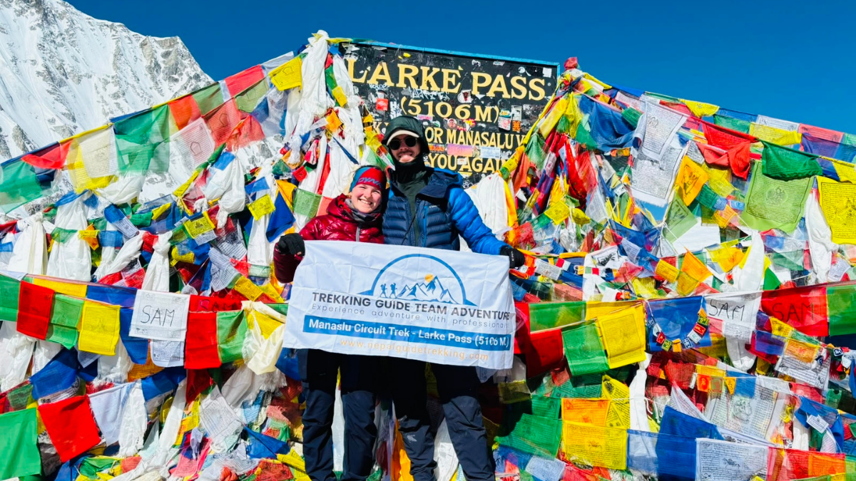 Larke Pass (5,106m) on the Manaslu Circuit