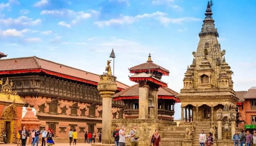 A image showing the front view of Patan Durbar Square