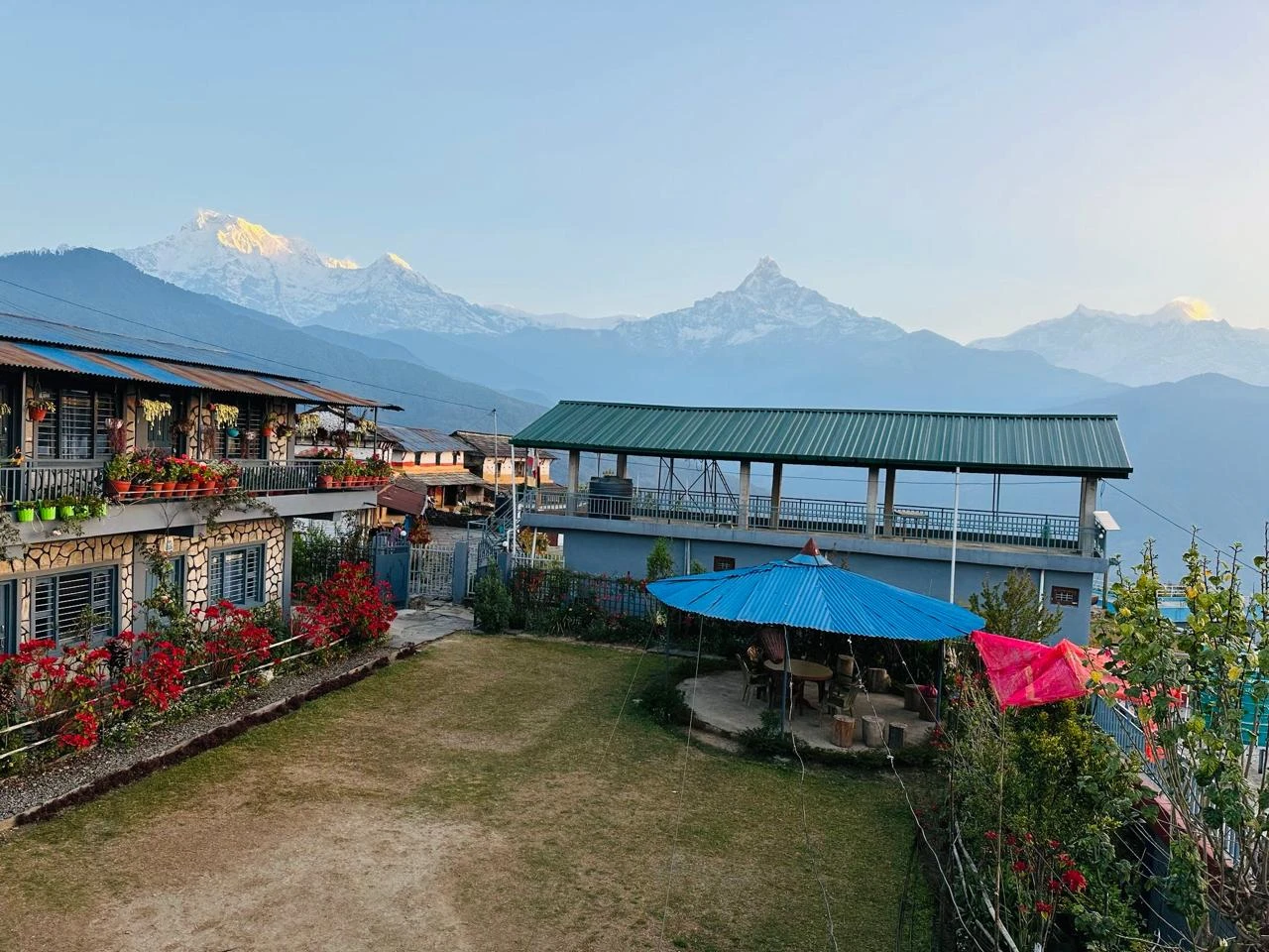 Short trek trail in Nepal