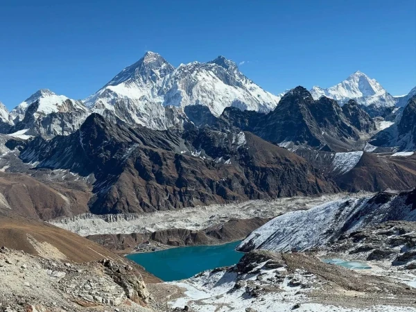 Everest Gokyo Lake View From Renjo La Pass