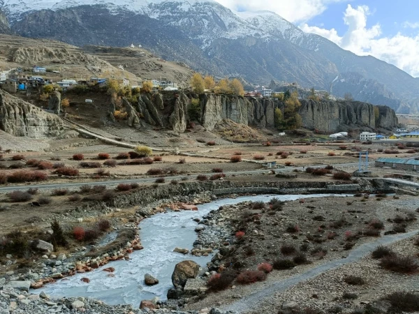 Manang Village River