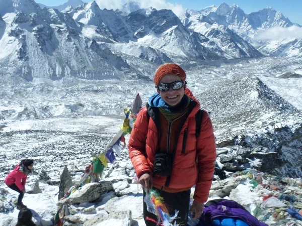 Trekker Near Khumbu Glacier